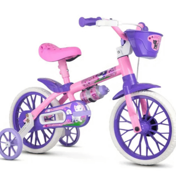 Bicicleta Aro 12 Cairu Feminina Cat Rosa